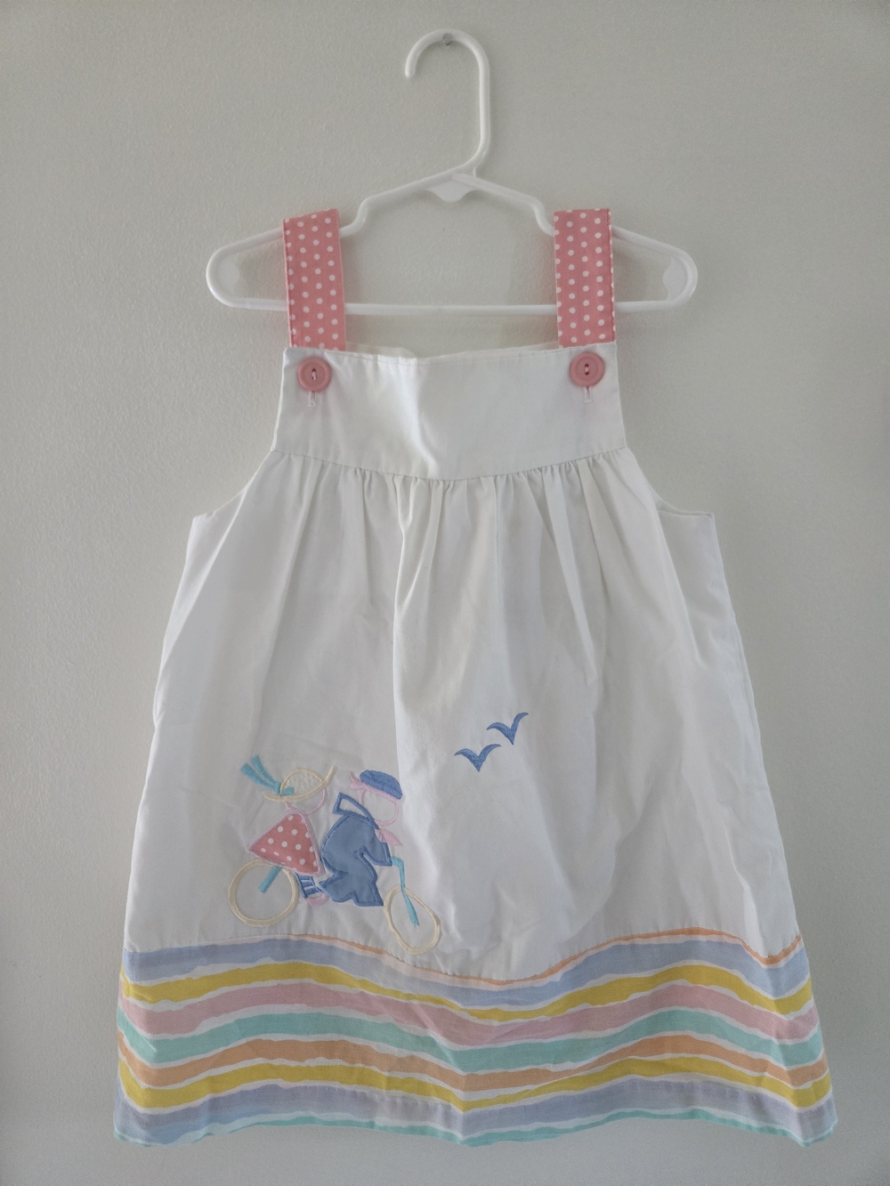 Vintage Seaside Little Bitty Girl Dress